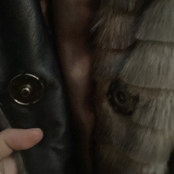 Alfani faux fur coat gray - Picture 5 of 6